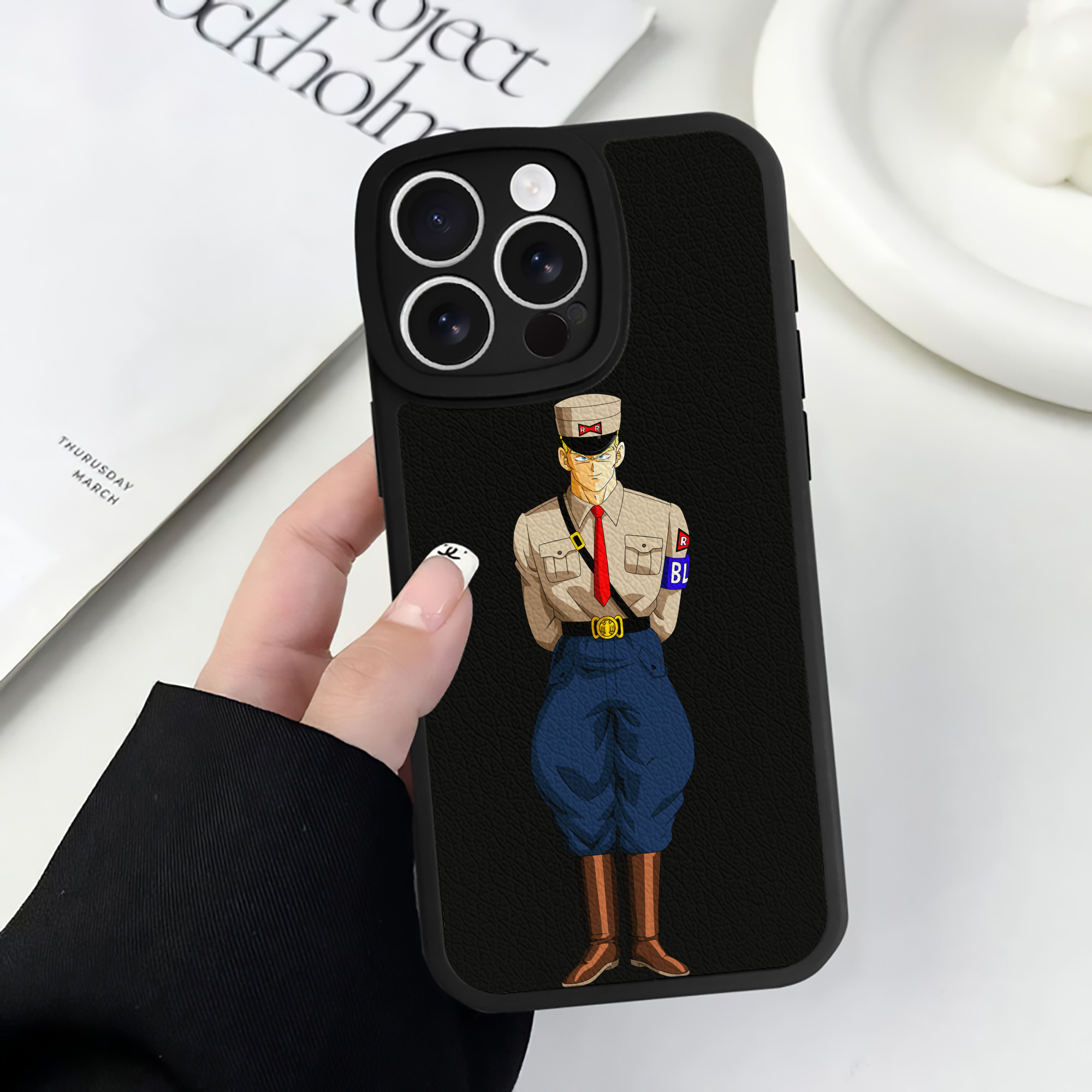 （画像用） ドラゴンボール DRAGON BALL 【iPhone 16シリーズ対応】シリコンスマホケース（レザー調） 材質：シリコン